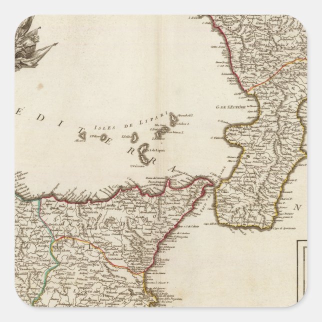 Italy 25 square sticker (Front)