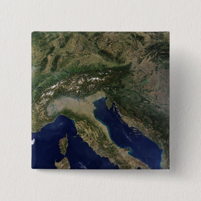 Italy 2 15 cm square badge (Front)