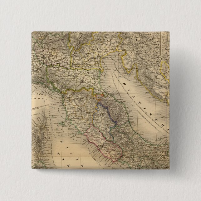 Italy 2 15 cm square badge (Front)