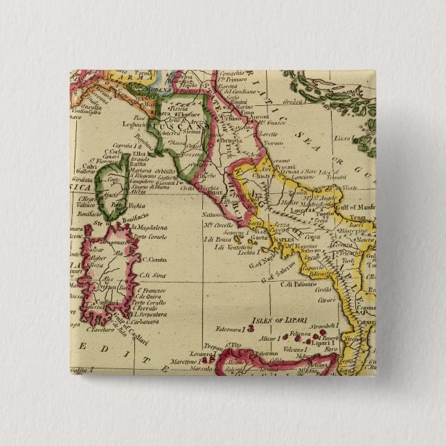 Italy 3 15 cm square badge (Front)