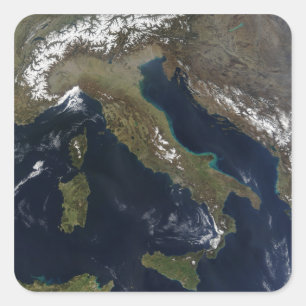 Italy 3 square sticker