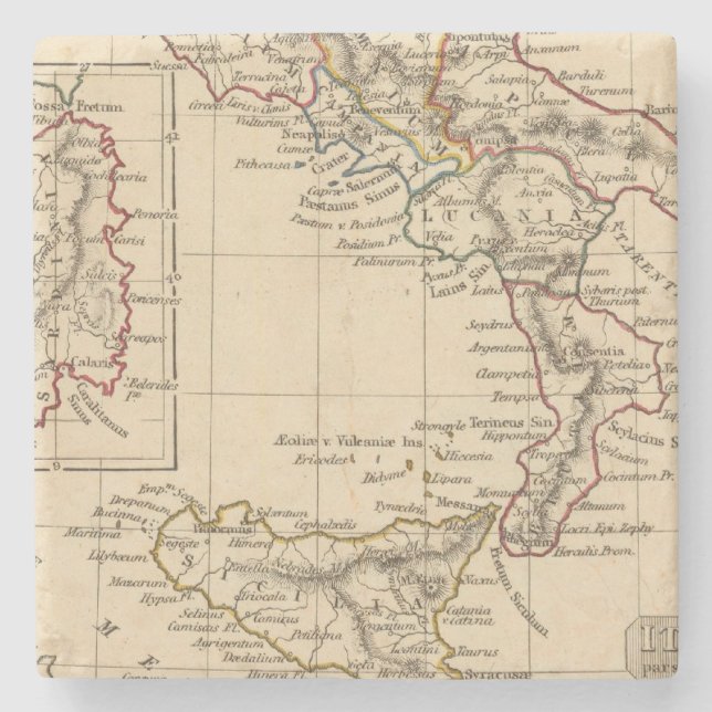 Italy 4 stone coaster (Front)