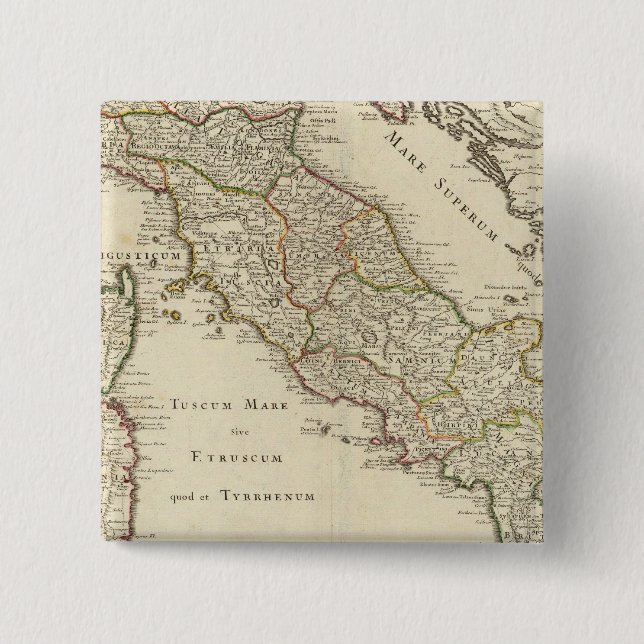 Italy 5 15 cm square badge (Front)