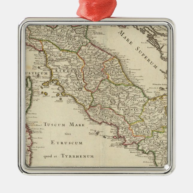 Italy 5 metal tree decoration (Front)
