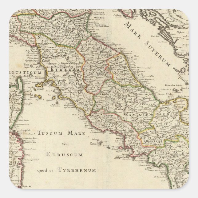 Italy 5 square sticker (Front)