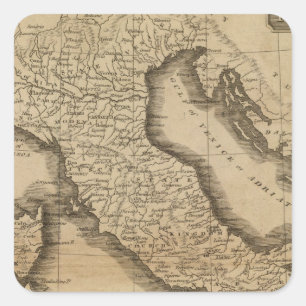 Italy 5 square sticker