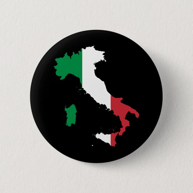 Italy 6 Cm Round Badge (Front)