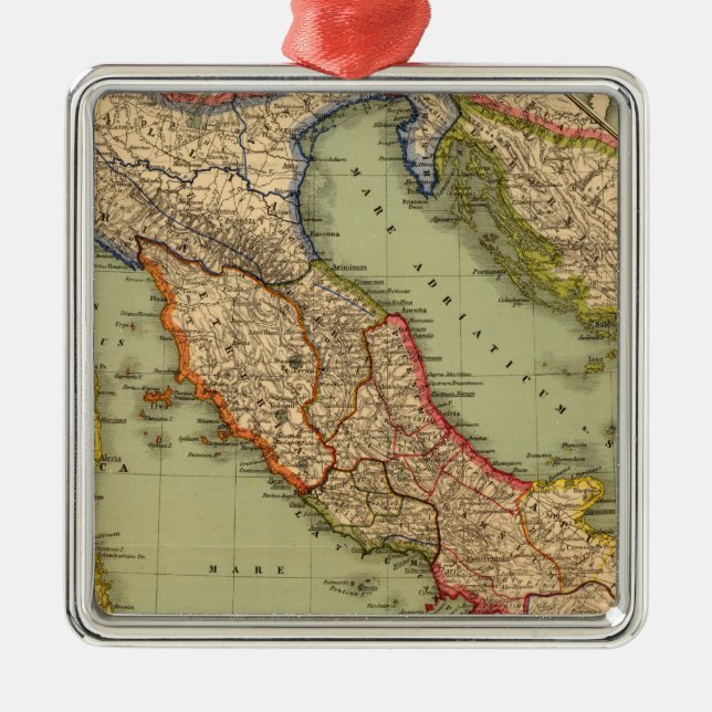 Italy 6 metal tree decoration (Front)