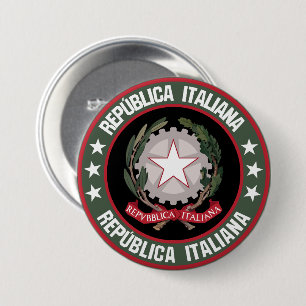 Italy 7.5 cm round badge