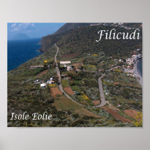 Italy - Aeolian Islands - Filicudi - Poster