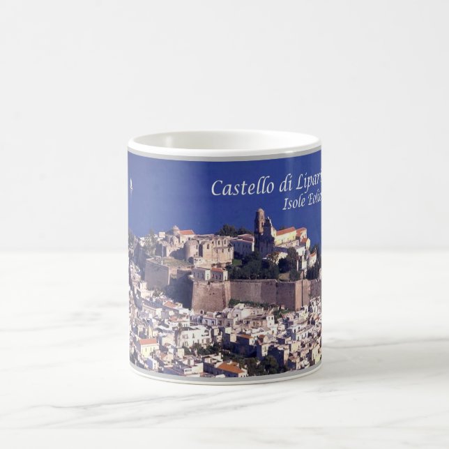 Italy - Aeolian Islands - Lipari - Castle - Coffee Mug (Center)