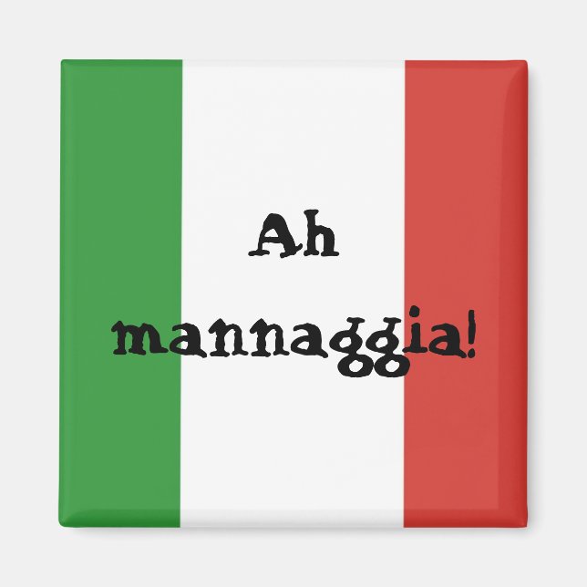 Italy - Ah mannaggia! Magnet (Front)