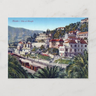 Italy,  Alassio, Railway station Postcard