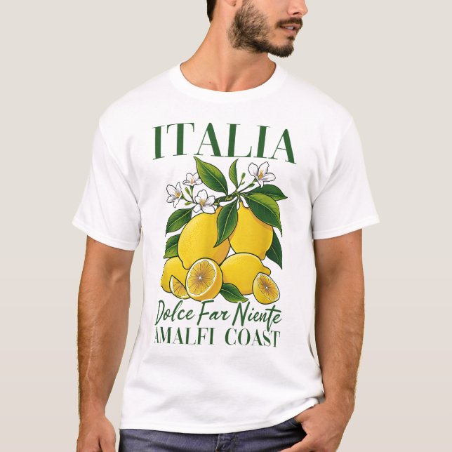  Italy Amalfi Coast Lemon Souvenier Italia T-Shirt (Front)