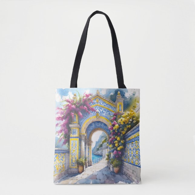 Italy Amalfi Friend Wedding Anniversary birthday Tote Bag (Front)