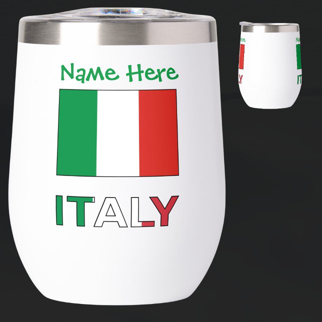 Italy and Italian Flag Green Personalisation  (Creator Uploaded)