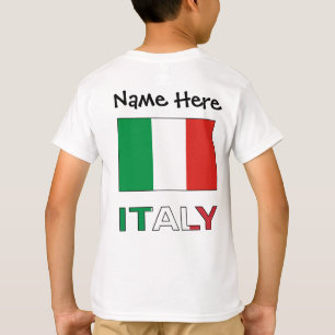 Italy and Italian Flag with Your Name T-Shirt