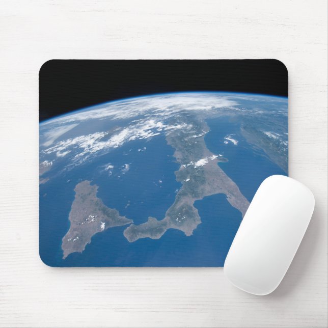 Italy And Its Island Sicily. Mouse Mat (With Mouse)