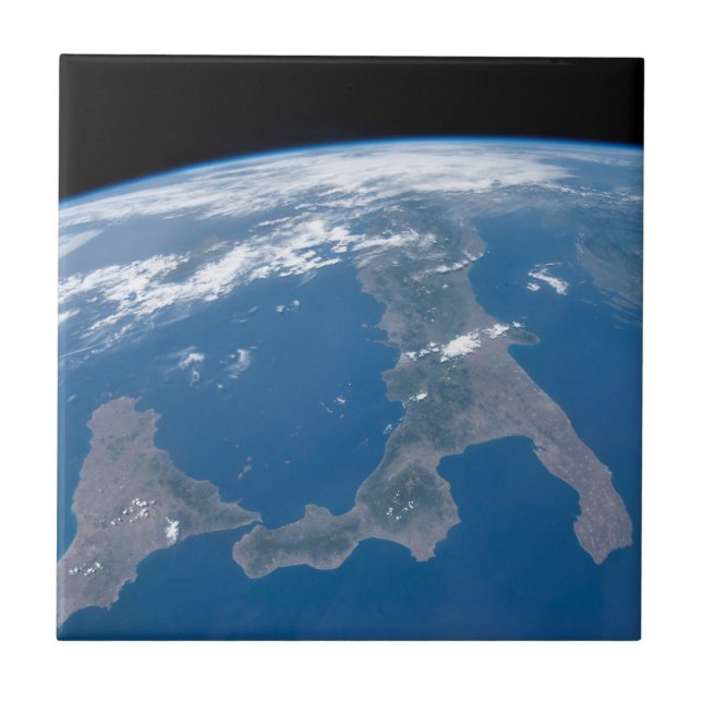 Italy And Its Island Sicily. Tile (Front)