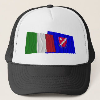 Italy and Molise waving flags Trucker Hat