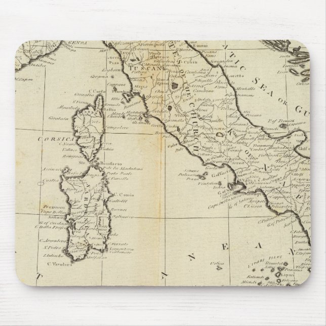 Italy and Sardinia Mouse Mat (Front)