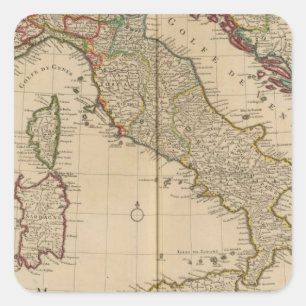 Italy and Slovenia Square Sticker