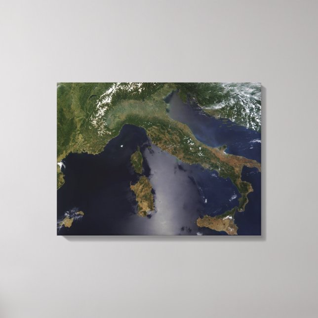 Italy and Southeast France Canvas Print (Front)