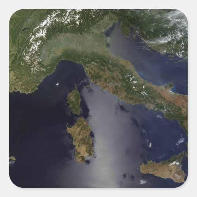 Italy and Southeast France Square Sticker (Front)