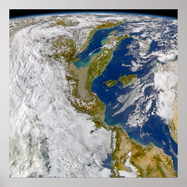 Italy And The Adriatic Sea. Poster (Front)