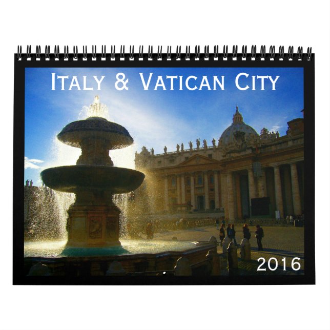 italy and vatican 2016 calendar (Cover)