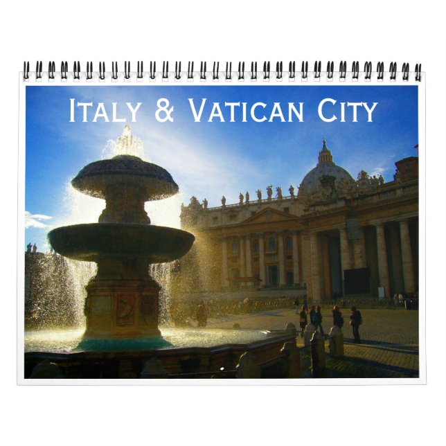italy and vatican city 2026 calendar (Cover)