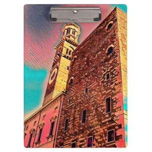Italy architecture painting clipboard