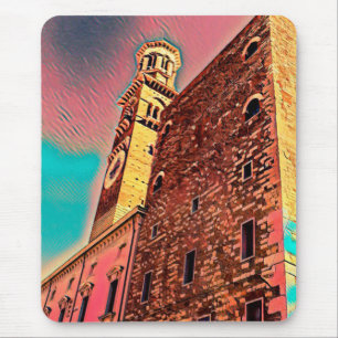 Italy architecture painting mouse mat