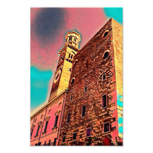 Italy architecture painting photo print