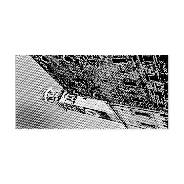 Italy architecture painting self-inking stamp (Design)