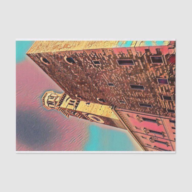 Italy architecture painting tissue paper (Front)