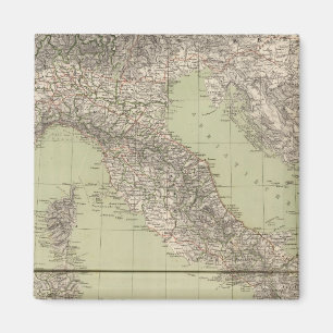 Italy Atlas Map Magnet