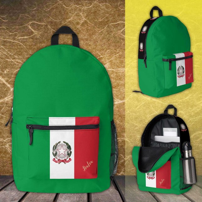 Italy, backpack, Italian Flag, Italia / Custom Printed Backpack (Creator Uploaded)