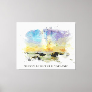 *~ Italy . Beach Spiaggia delle cannelle AP12 Canvas Print