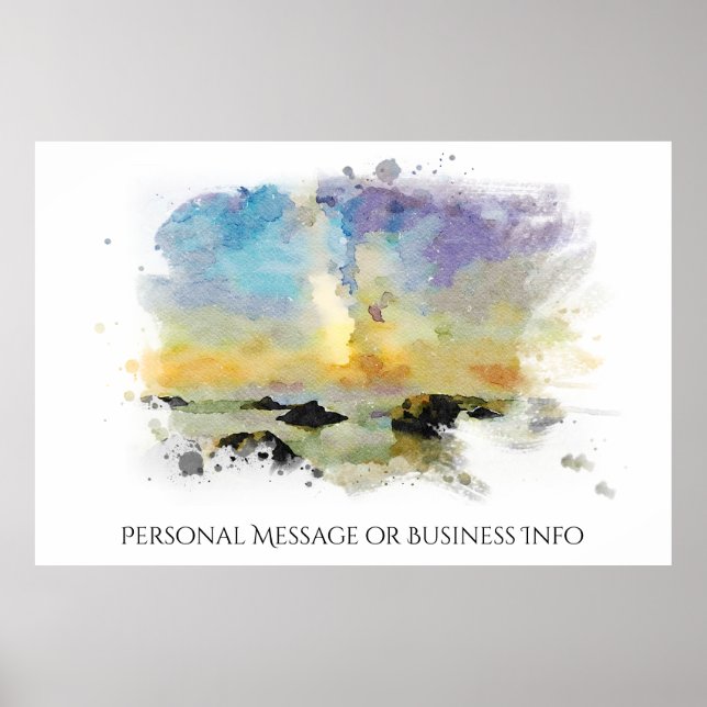 *~* Italy Beach Spiaggia delle cannelle AP12 Poster (Front)