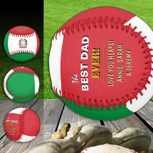 Italy Best Dad, patriotic Dads, Italian Flag Baseball
