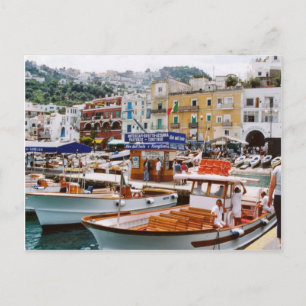 Italy,   Boat terminus, Capri Postcard