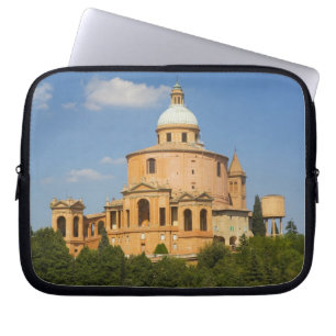 Italy, Bologna, Sunny Day with Portico di San Laptop Sleeve