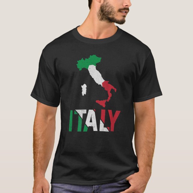 Italy Boots Countries Of The World T-Shirt (Front)
