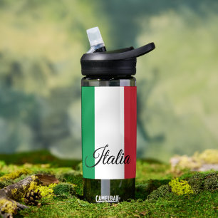 Italy bottle, patriotic Italian Flag Water Bottle