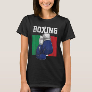 Italy Boxing Gloves Boxer Boxing Italian Flag T-Shirt