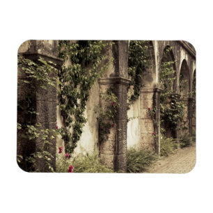 Italy, Brescia Province, Gardone Riviera. Garden Magnet