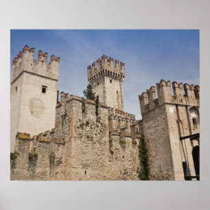 Italy, Brescia Province, Sirmione. Castello 2 Poster
