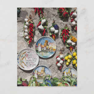 Italy, Brescia Province, Sirmione. Souvenirs. Postcard