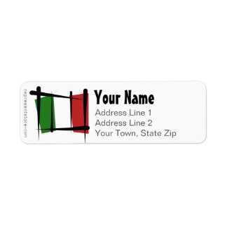Italy Brush Flag